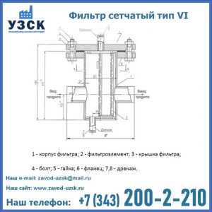 Фильтр сетчатый ФС по Т-ММ-11-2003 в Кызыле